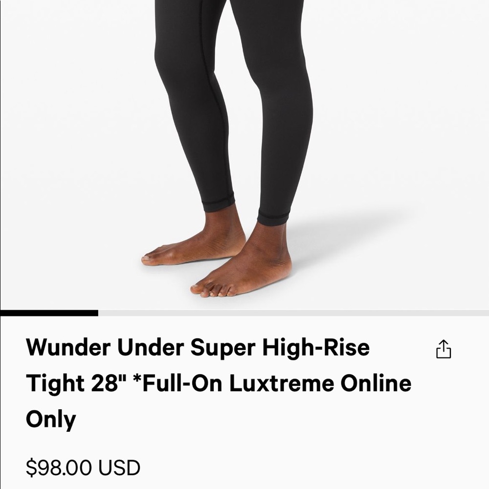2 Lululemon Wunder Under Super High Rise Luxtreme